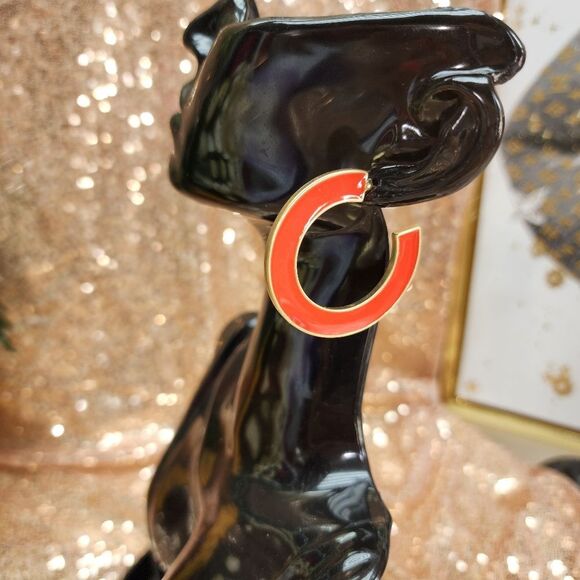 New Marlyn Schiff Open Hoop Earrings - Available In 2 Colors - Picture 6 of 9